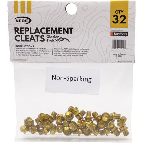 Glacier Trek Non-Sparking Replacement Cleats, Copper, Stud Traction, One Size Cantin et fils
