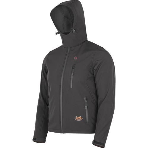 Heated Soft-Shell Jacket, Men's, Small, Black Cantin et fils