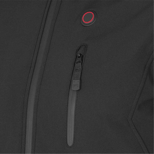 Heated Soft-Shell Jacket, Men's, Small, Black Cantin et fils