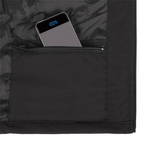 Heated Soft-Shell Jacket, Men's, Small, Black Cantin et fils