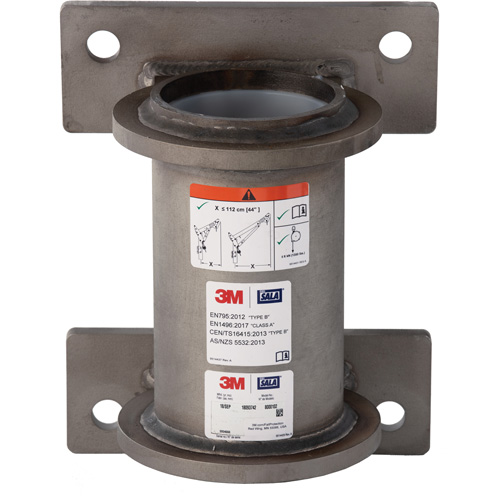 DBI-SALA&reg; Confined Space Wall Mount Base, Stainless Steel Cantin et fils