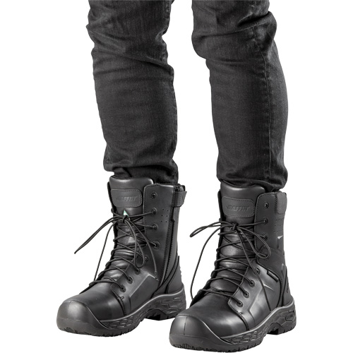 Bottes de s&eacute;curit&eacute; Ice Hero II pour hommes, Cuir, Semelle R&eacute;sistant aux perforations, Pointure 10 Cantin et fils