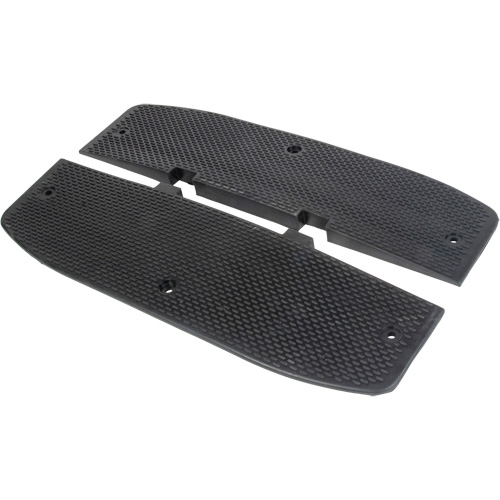 Speed Hump End Caps, Rubber, 2' L x 16" W x 1-1/4" H Cantin et fils