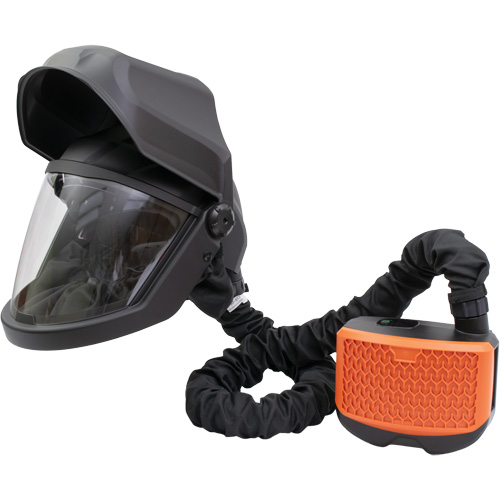 Visi&egrave;re rabattable PEAKAIR DEFENDER & ensemble de souffleur X90VX, Respirateur &agrave; masque/Masque de soudage, Pile Lithium-ion Cantin et fils