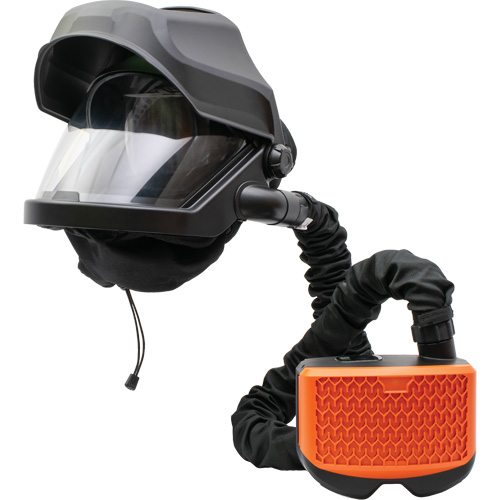 PEAKAIR MAXSHIELD&reg; with Flip-Front & X90VX ADF Blower Kit, Facepiece Respirator, Lithium-Ion Battery Cantin et fils