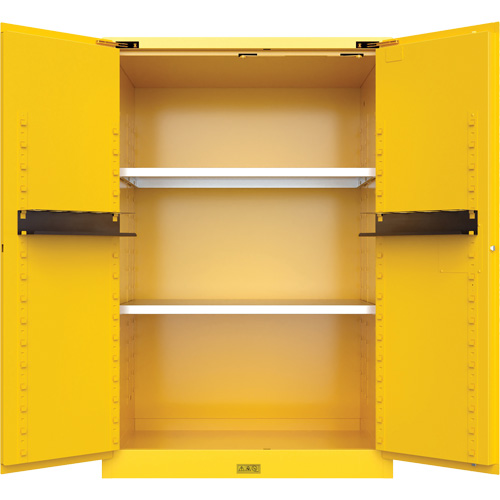 Utili-Guard+ Flammable Safety Cabinet, 90 Gal., 2 Door, 43" W x 65" H x 37" D Cantin et fils