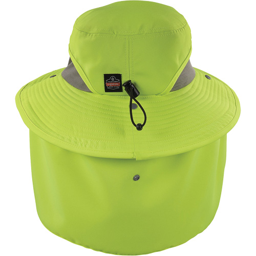 Chill-Its 8934 Ranger Hat with Neck Shade, Large/X-Large, Hi-Vis Lime Cantin et fils