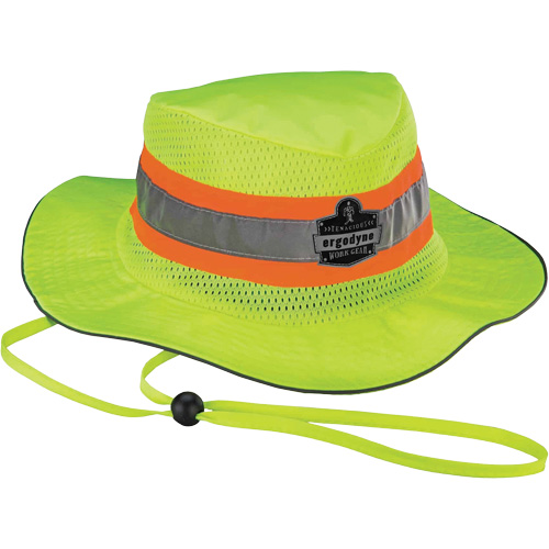 Chapeau de soleil de garde forestier de refroidissement en microfibre Chill-Its 8935MF, 2T-grand/3T-grand, Lime haute visibilit&eacute; Cantin et fils