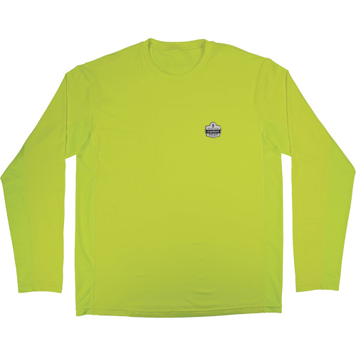 Chemise de refroidissement &agrave; manches longues avec protection solaire et UV Chill-Its 6689, Jaune lime haute visibilit&eacute;, Petit Cantin et fils