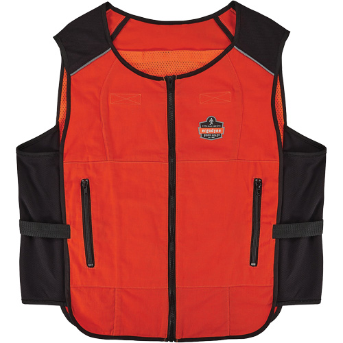 Veste de refroidissement &agrave; changement de phase l&eacute;g&egrave;re Chill-Its 6255 (veste seulement), Petit/Moyen, Orange Cantin et fils