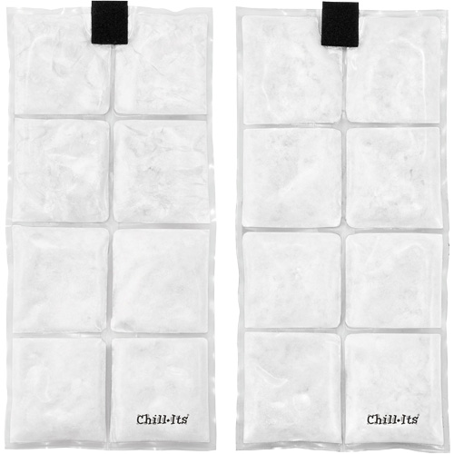 Veste de refroidissement &agrave; changement de phase l&eacute;g&egrave;re avec sachets de recharge Chill-Its 6260, Grand/T-Grand, Orange Cantin et fils