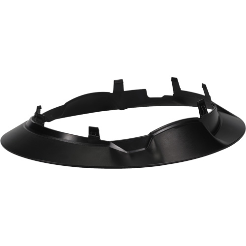 Bordure large compl&egrave;te &agrave; agrafe pour casque d'alpiniste RZRBack, blanc Cantin et fils