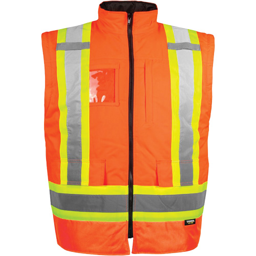 High-Visibility 7-in-1 Jacket, Polyester, High Visibility Orange, Large Cantin et fils