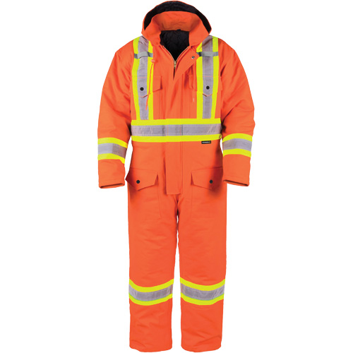 High-Visibility Lined Canvas Overalls, 2X-Large, High Visibility Orange Cantin et fils