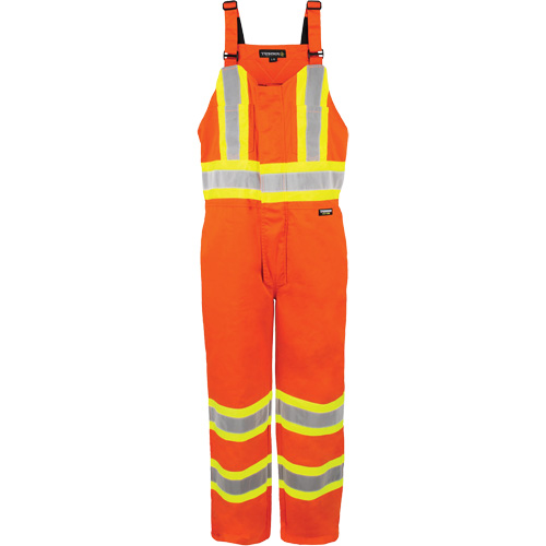 Salopette non doubl&eacute;e haute visibilit&eacute;, 2T-Grand, Orange haute visibilit&eacute; Cantin et fils