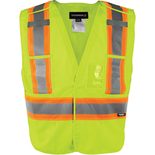 High-Visibility 5-Point Tear Away Vest, High Visibility Orange, Medium/Small, Polyester Cantin et fils