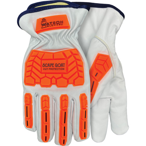 Scape Goat Cut-Resistant Gloves, Small, Goatskin Palm, Elastic/Driver Cuff Cantin et fils