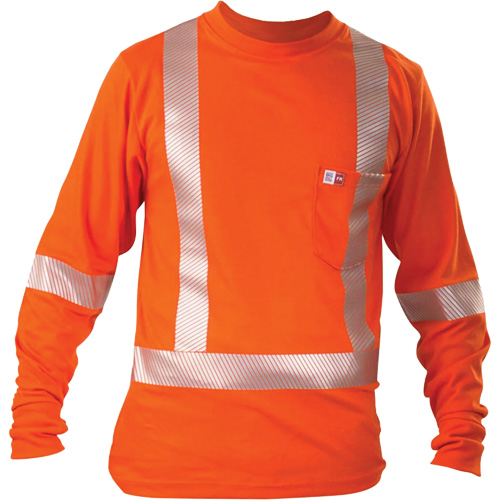 Long-Sleeved T-Shirt, Small, Orange Cantin et fils