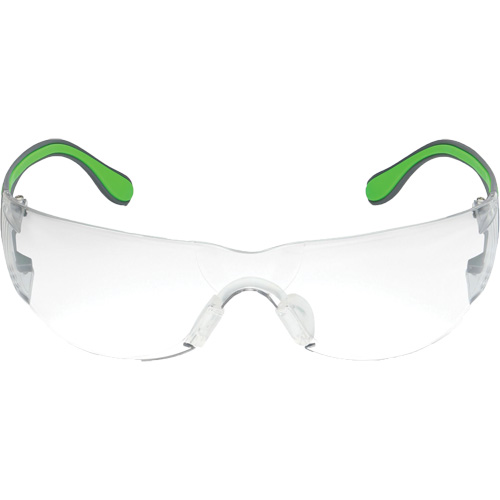 Adapt Lite Grey/Green Safety Glasses, Clear Lens, Anti-Fog/Anti-Scratch, ANSI Z87+/Meets/Exceeds CSA Z94.3 Cantin et fils