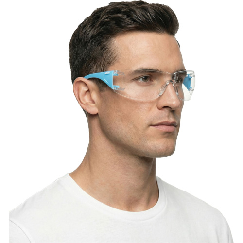 Adapt Lite Blue/White Safety Glasses, Clear Lens, Anti-Fog/Anti-Scratch, ANSI Z87+/Meets/Exceeds CSA Z94.3 Cantin et fils