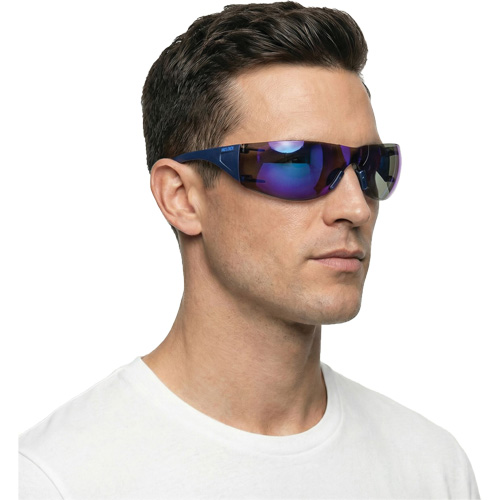 Lunettes de s&eacute;curit&eacute; Adapt Lite, Lentille Miroir bleu, Antibu&eacute;e/Anti-&eacute;gratignures, ANSI Z87+/R&eacute;pond ou surpasse la norme CSA Z94.3 Cantin et fils
