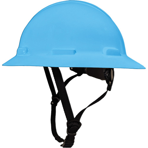 Casque de s&eacute;curit&eacute; &agrave; bordure compl&egrave;te LIDGUARD avec mentonni&egrave;re, R&eacute;pond aux normes CSA type 1, Suspension Rochet, Ventil&eacute; Cantin et fils