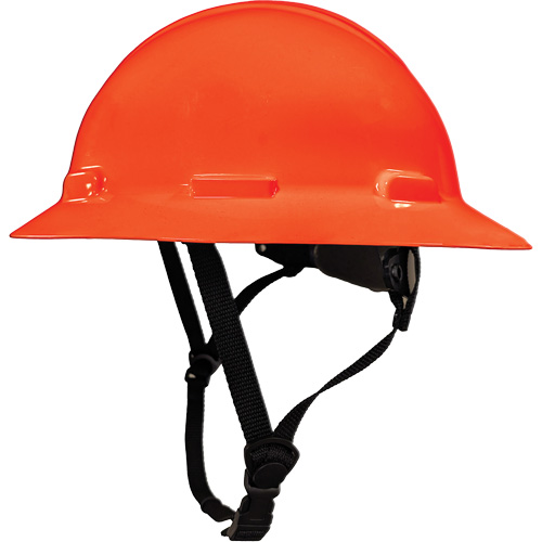 Casque de s&eacute;curit&eacute; &agrave; bordure compl&egrave;te LIDGUARD avec mentonni&egrave;re, R&eacute;pond aux normes CSA type 2, Suspension Rochet, Ventil&eacute; Cantin et fils