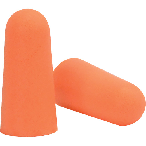 Bouchons d'oreilles coniques jetables en mousse de PU orange SEALTEC33, Vrac - Boîte Cantin et fils