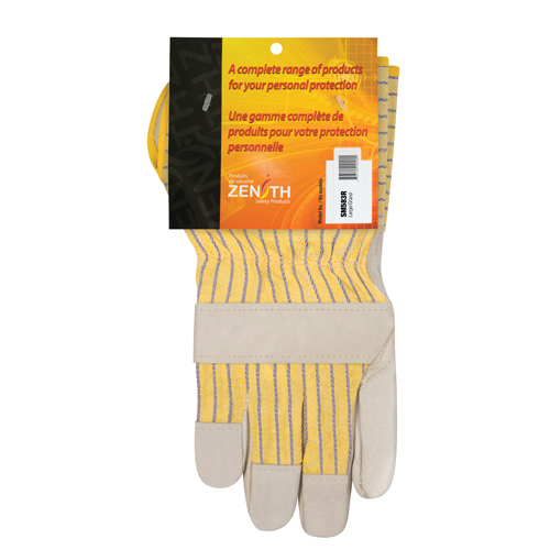 Standard-Duty Dry-Palm Fitters Gloves, Large, Grain Cowhide Palm, Cotton Inner Lining Cantin et fils