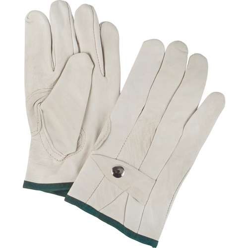 Gants de cordeur d'usage standard, Moyen, Paume Cuir fleur de vache Cantin et fils
