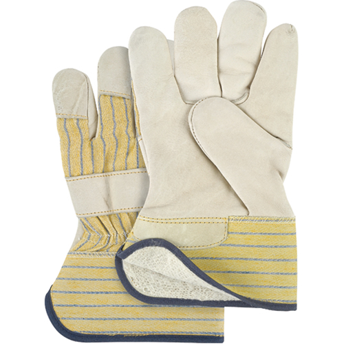 Abrasion-Resistant Winter-Lined Fitters Gloves, Ladies, Grain Cowhide Palm, Cotton Fleece Inner Lining Cantin et fils