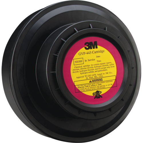 Cartouche pour appareils de protection respiratoire (APR) &agrave; &eacute;puration d'air motoris&eacute;, Gaz acide/Vapeur organique, Paquet de 1 Cantin et fils