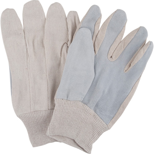 Gants de travail d'usage standard, Grand, Paume en Cuir de vache refendu Cantin et fils