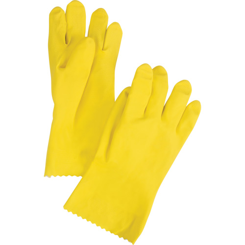 ChemStop Gloves, Size Small/7, 12" L, Latex, Flock-Lined Inner Lining, 16-mil Cantin et fils
