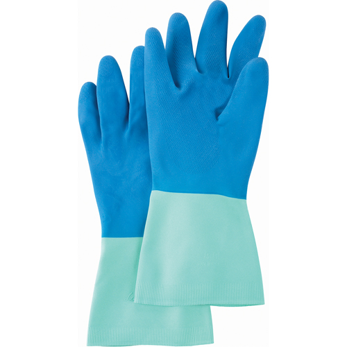 Gants Protector, Taille 2T-Grand/10/10,5, 13" lo, Nitrile, Doublure en Ouat&eacute;e, 28 mils Cantin et fils