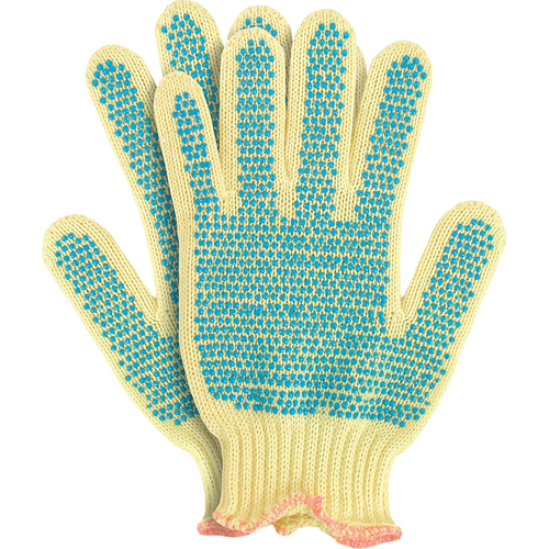 Gants en tricot avec pois, Taille Petit/7, Calibre 7, Rev&ecirc;tement PVC, Enveloppe en Kevlar, ANSI/ISEA 105 niveau 2 Cantin et fils