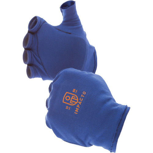 Anti-Impact Fingerless Right-Hand Glove Liner, 6/X-Small, Synthetic Palm, Slip-On Cuff Cantin et fils