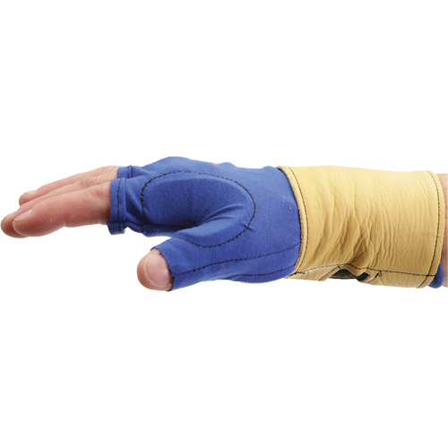 Doublure de gant sans doigts avec retenue au poignet, Taille T-petit, Paume Poly-coton Cantin et fils