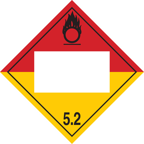 Plaque-&eacute;tiquette TMD peroxyde organique, Plastique Cantin et fils