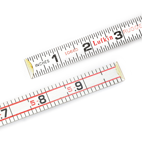 Red End&reg; Engineer's Scale Rule, 6' L, Wood, 1/16" Graduations Cantin et fils