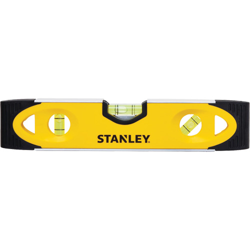 Shock-Resistant Torpedo Level, 9" L, Aluminum, 3 Vials, Magnetic Cantin et fils