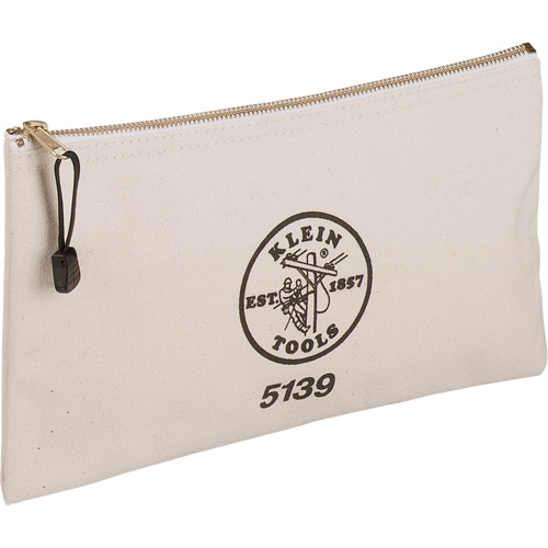 Zipper Tool Pouch, Canvas, 1 Pockets, Beige Cantin et fils