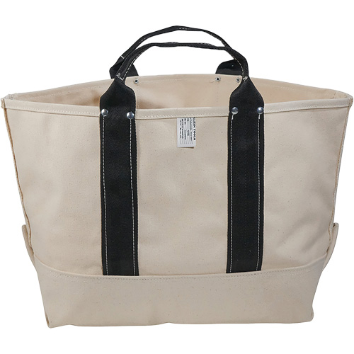 Heavy-Duty 17" Tool Bag, Canvas, 1 Pockets, Beige/Black Cantin et fils
