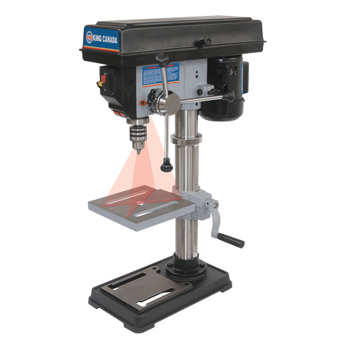 Perceuses &agrave; colonne avec laser, 10", Mandrin 1/2", 3050 tr/min Cantin et fils