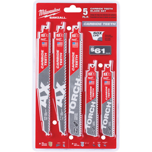 Sawzall&reg; Carbide Teeth Blade Set Cantin et fils