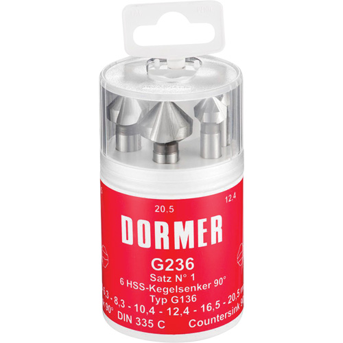 90° Countersink Set, 6 Pieces Cantin et fils