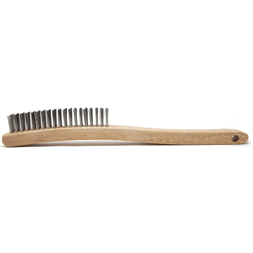 Brosse de nettoyage, Acier inoxydable, 4 x 19 rangs de fils, Longueur 13-11/16" Cantin et fils