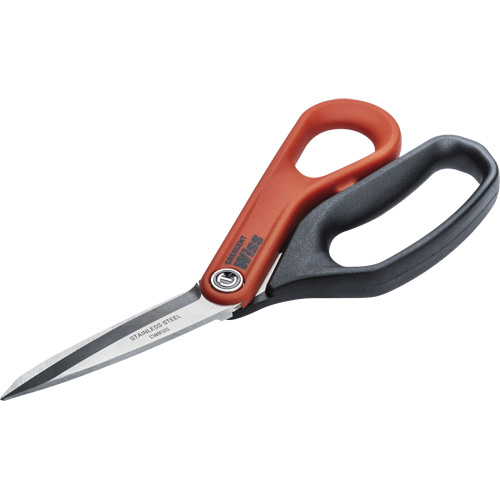 Stainless Steel All Purpose Tradesman Shears, 8-1/2", Rings Handle Cantin et fils