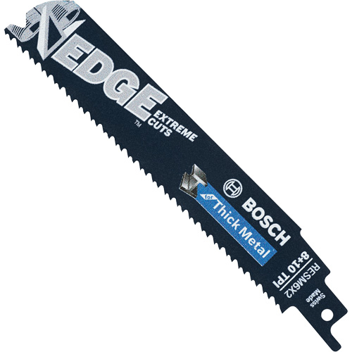 Edge Reciprocating Saw Blades, Bi-Metal, 8/10 TPI, 6" L Cantin et fils