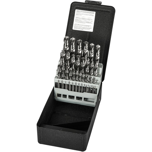 Stub Length Drill Bit Set, 29 Pieces, High Speed Steel Cantin et fils